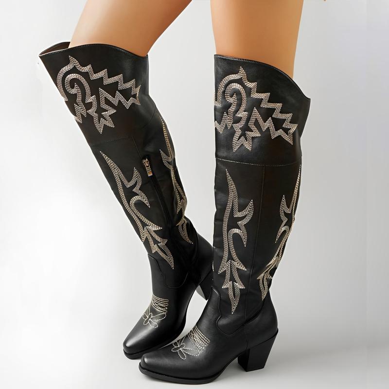 CHEYENNE™ – Bottes de cowboy classiques au-dessus du genou