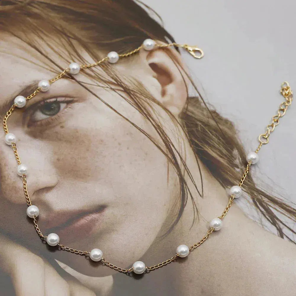 Collier en perles en or