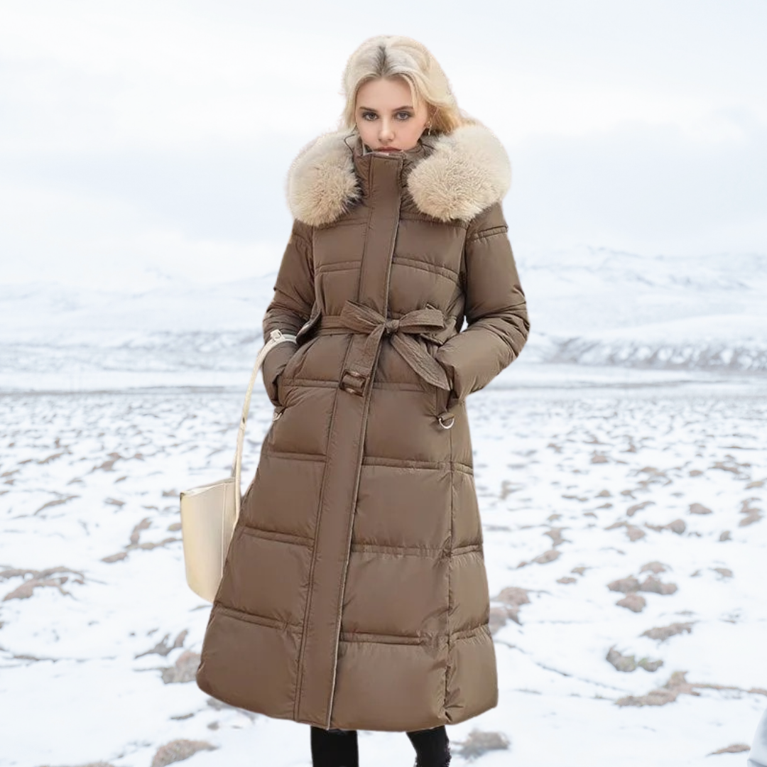 LUCIAâą | Parka d'Hiver Designer avec Capuche en Fourrure
