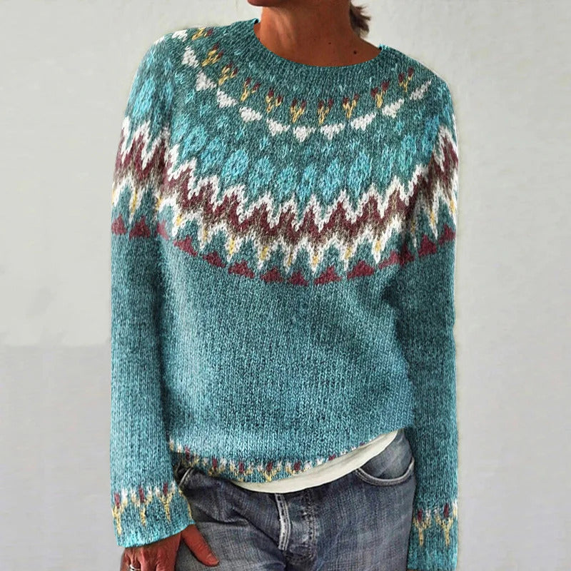 FINLEY™ | Pull en tricot vagues boho