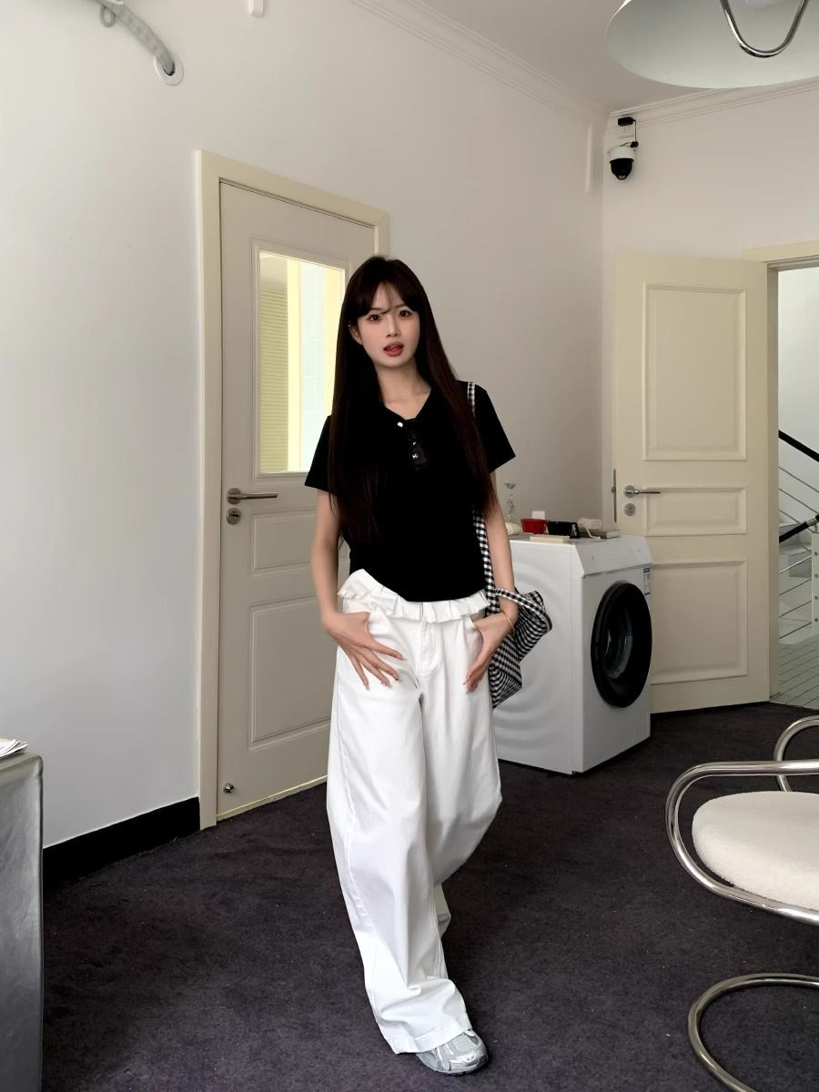 PAISLEYâą â Jeans ĂvasĂ©s ĂlĂ©gants avec Dentelle