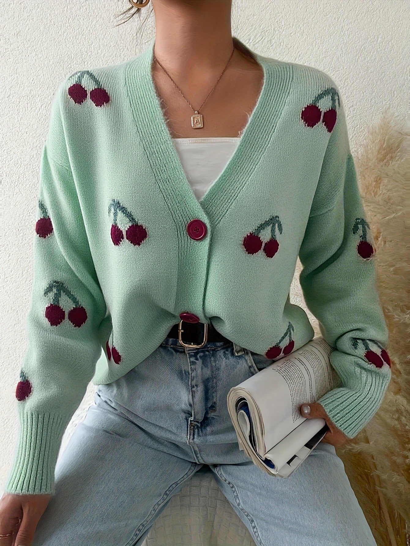 RAINA™ - Cardigan Chic à Boutons et Manches Longues