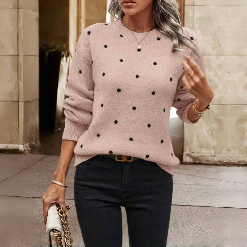 Ophélie™ | Pull Tricoté à Pois