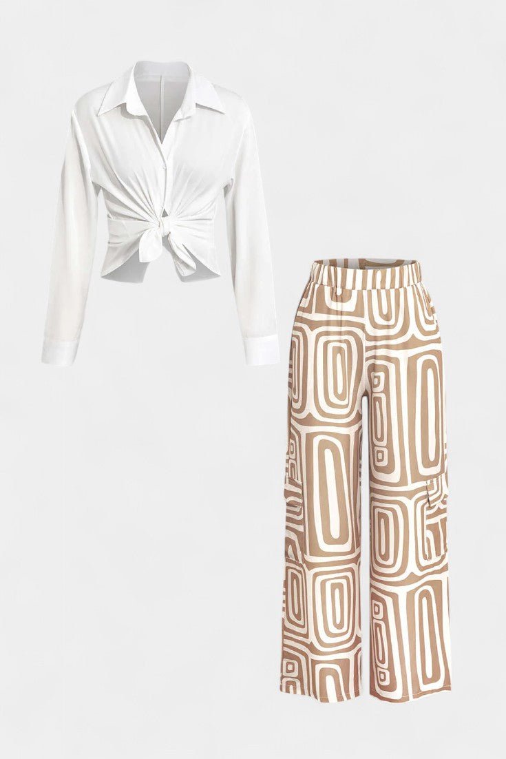 Calla | Ensemble à manches longues en deux pièces