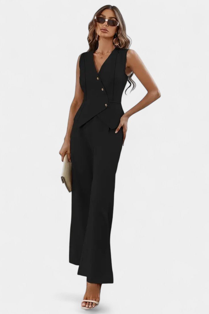 Heskia | Ensemble Gilet Sans Manches & Pantalons Amples