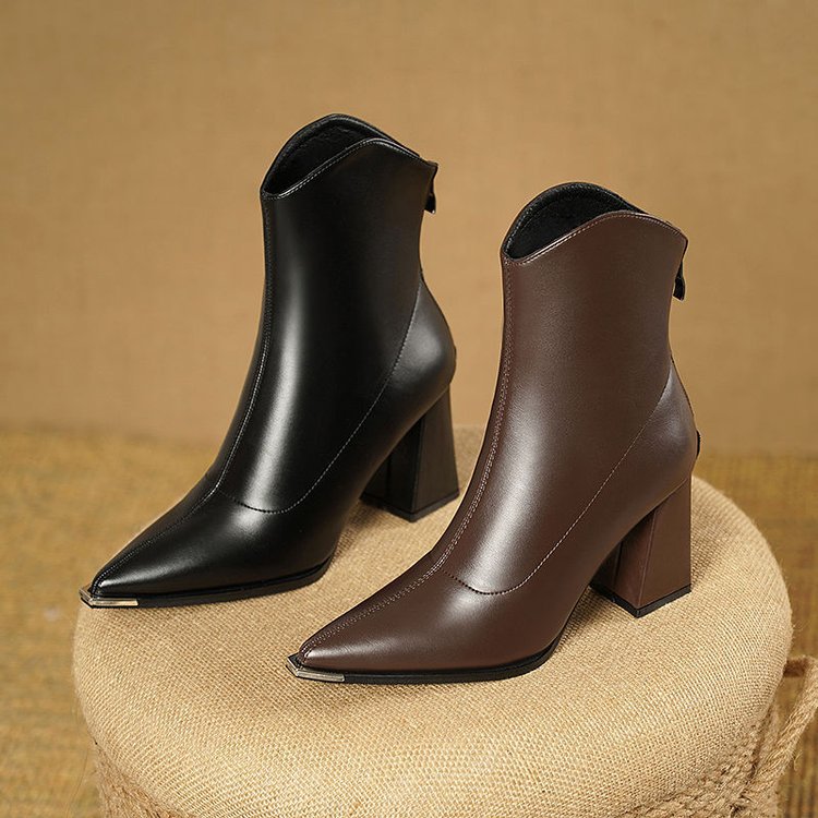 NOX™ - Bottines Chelsea à Embout Chromé