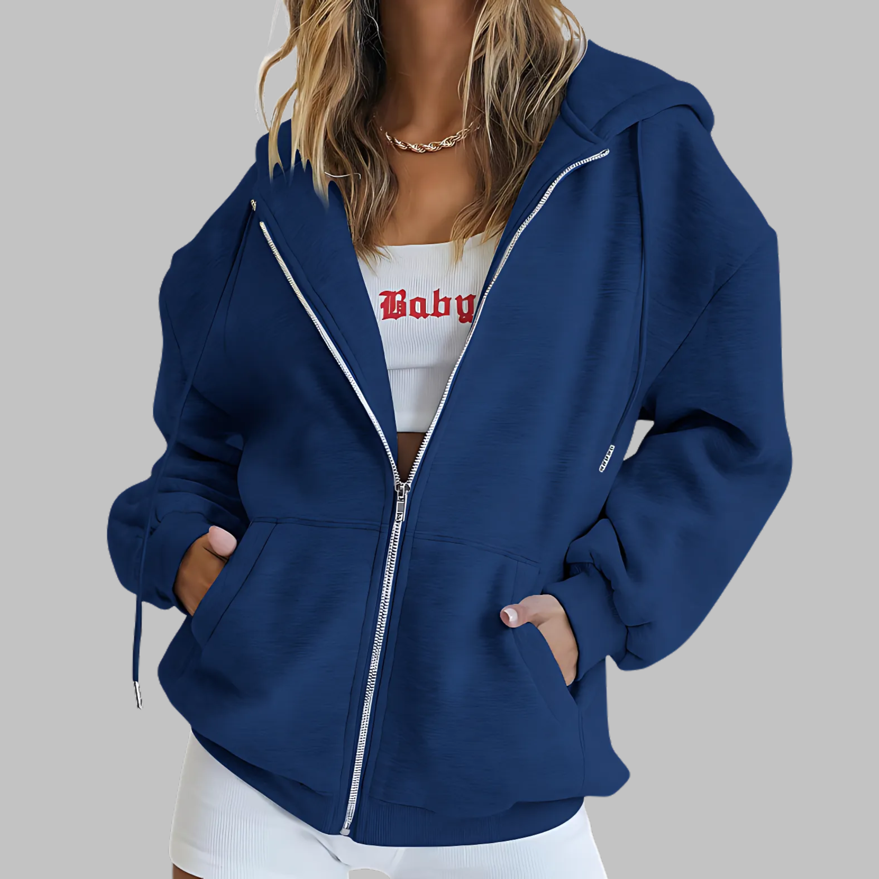 LILMA™ - Veste à Capuche Oversized Zippée Classique