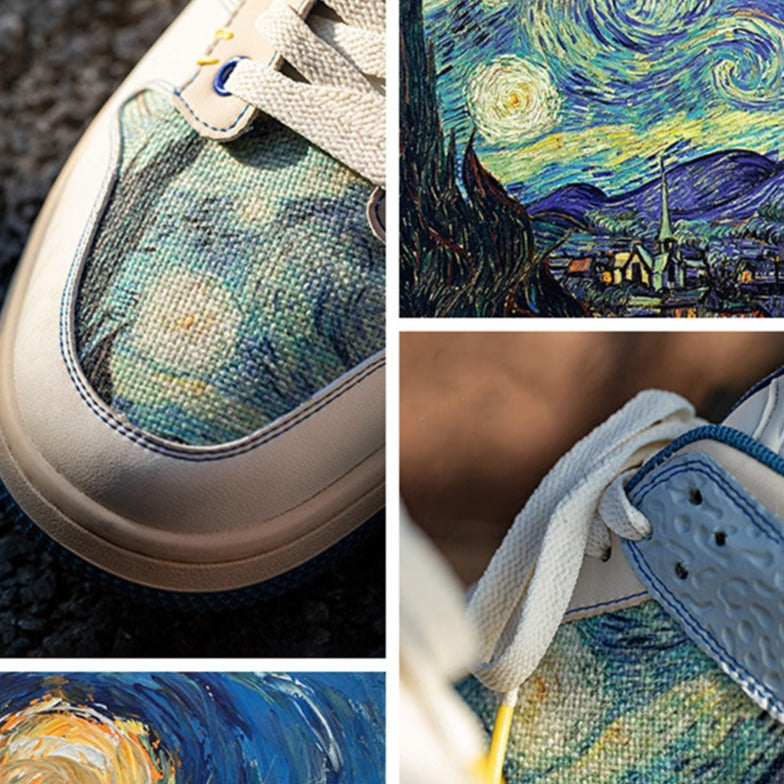 VAN GOGH™ | Baskets Inspirées de La Nuit Étoilée