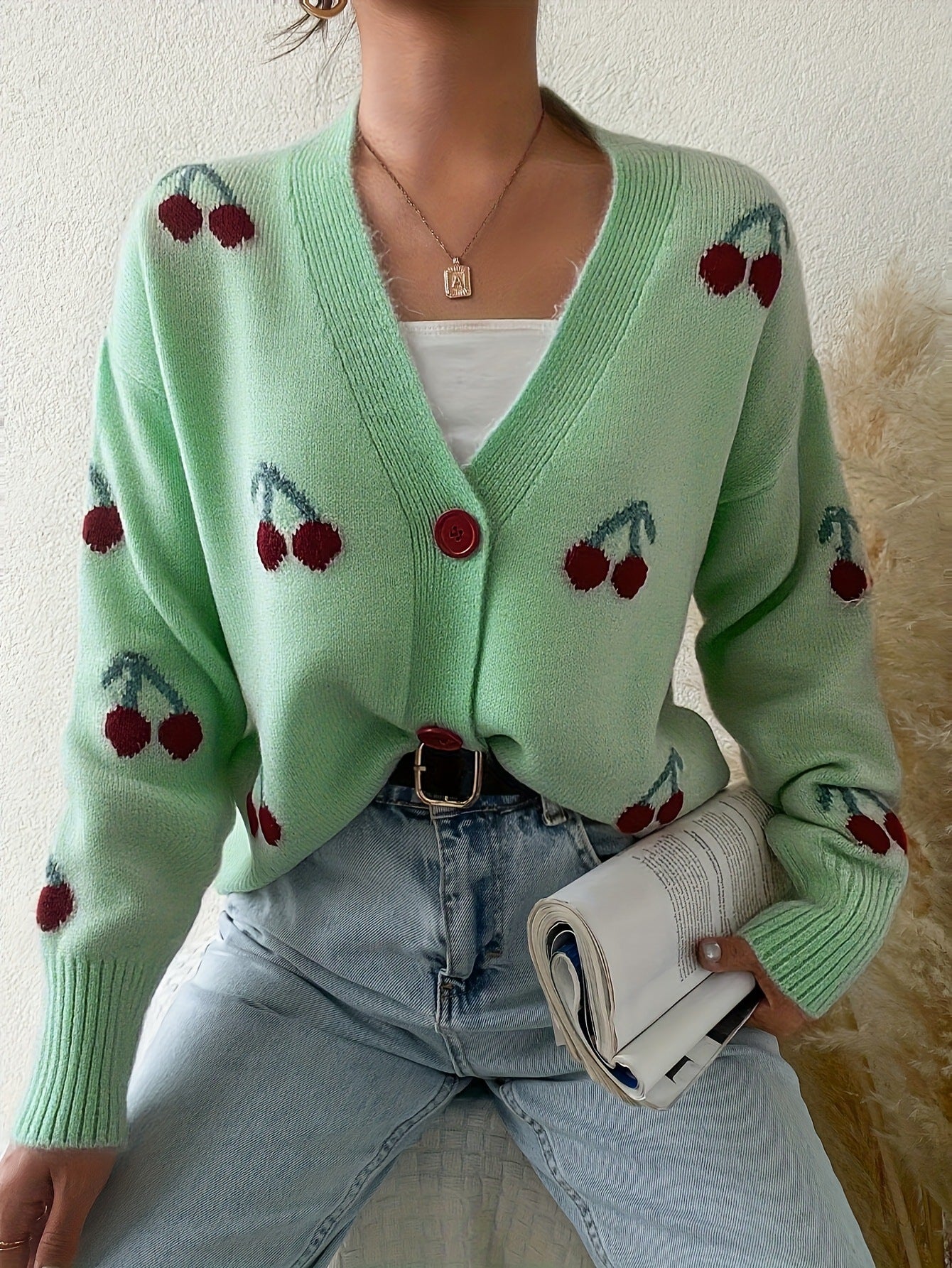 RAINA™ - Cardigan Chic à Boutons et Manches Longues