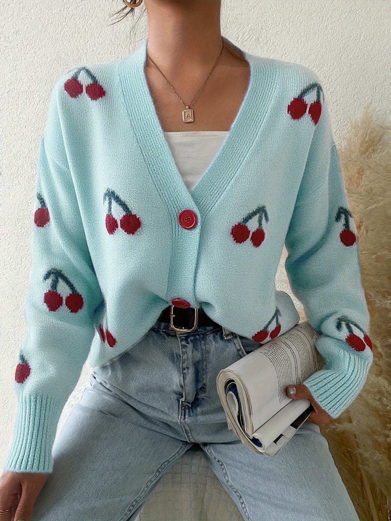 RAINA™ - Cardigan Chic à Boutons et Manches Longues