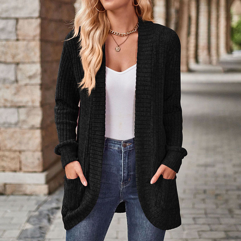 LUCILLE™ - Cardigan léger à manches longues et ouvert à l'avant