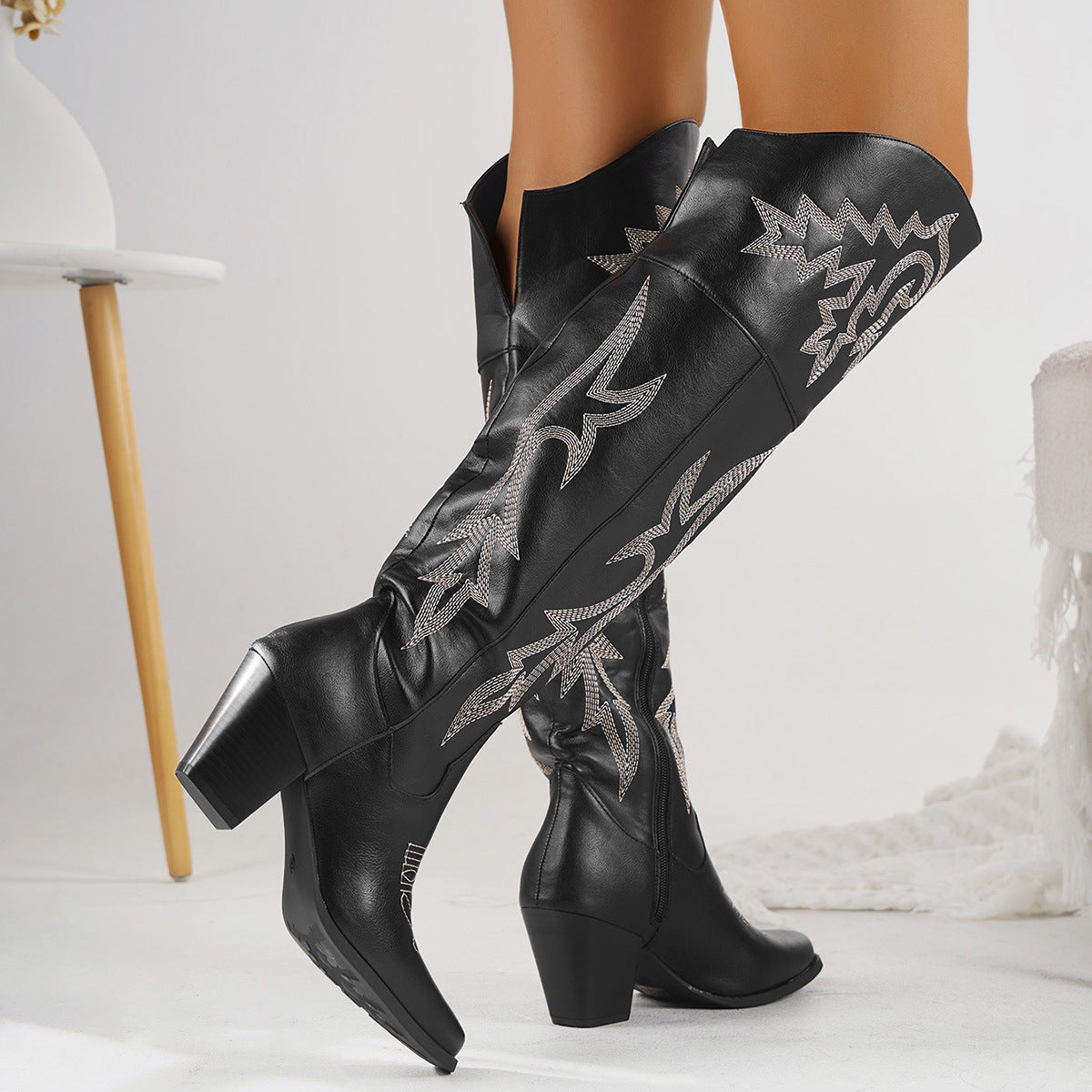 CHEYENNE™ – Bottes de cowboy classiques au-dessus du genou