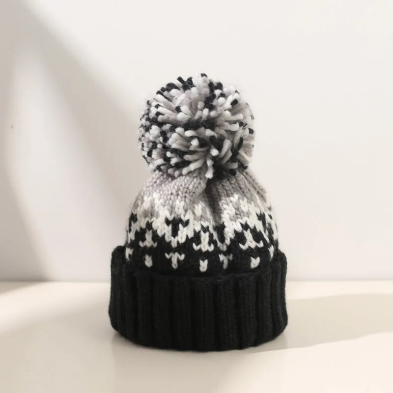 TAMARA™– Bonnet Pompon Flocon de Neige Douillet