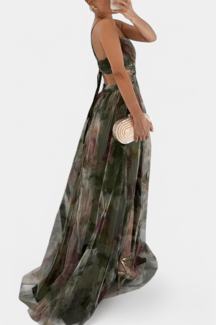Athena | Robe Maxi Aquarelle