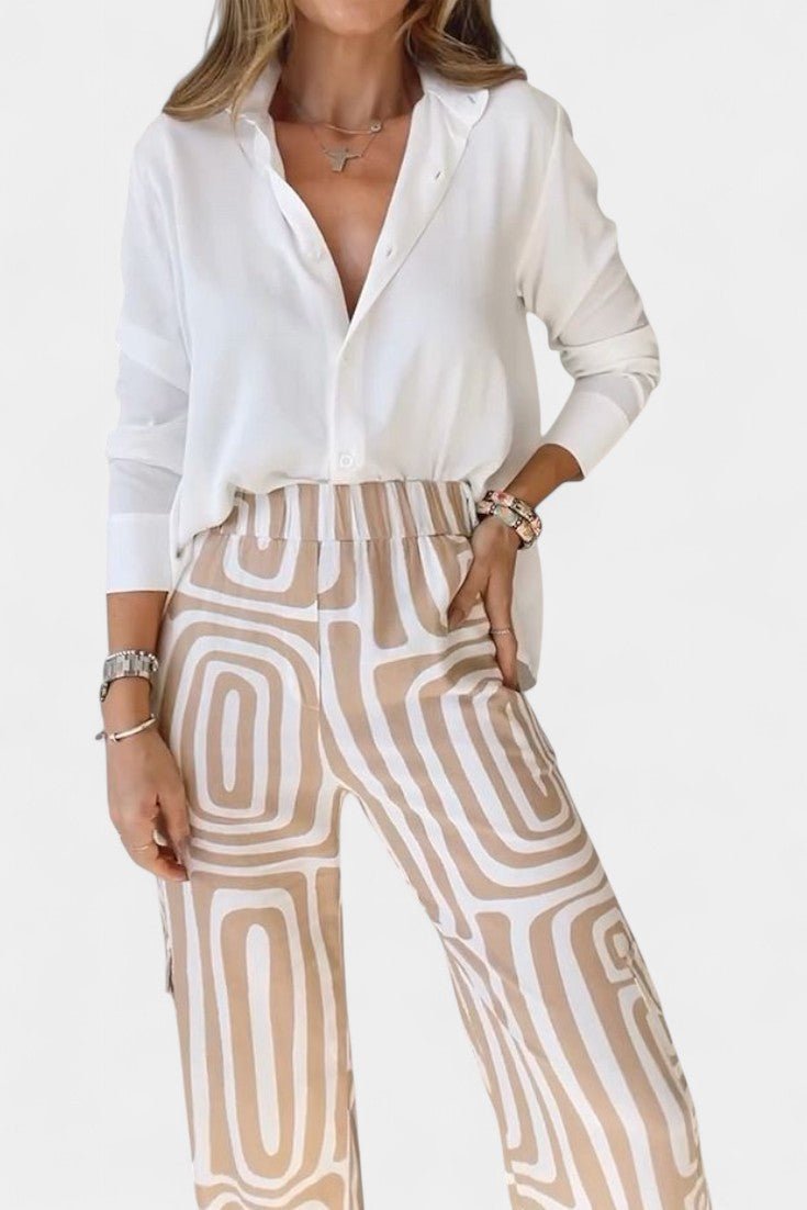 Calla | Ensemble à manches longues en deux pièces