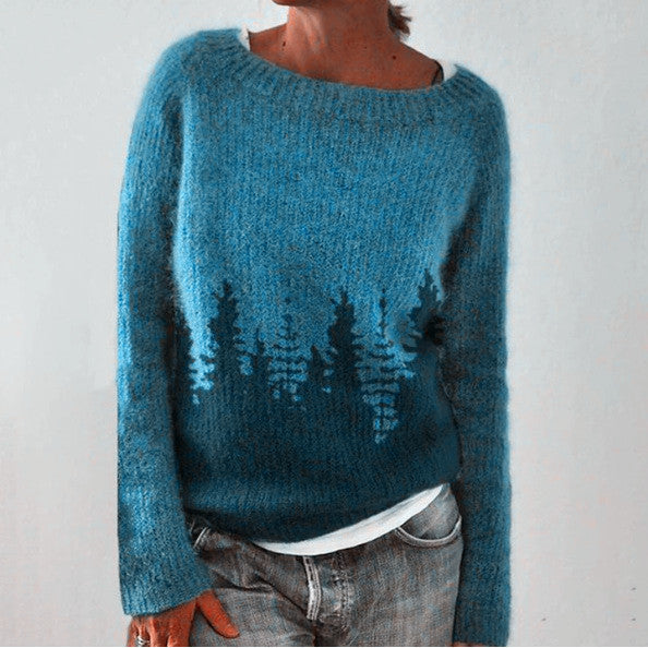 LAURIE™ - Pull en Tricot Forestier